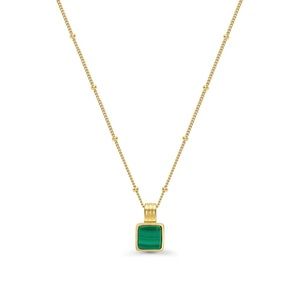 Missoma lucy williams square malachite necklace
